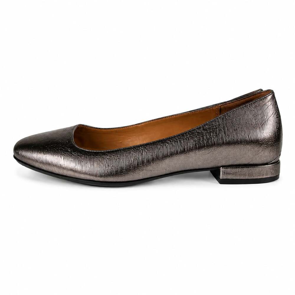 Calvin Klein Metallic Silver Ballet Flats Size 9.5